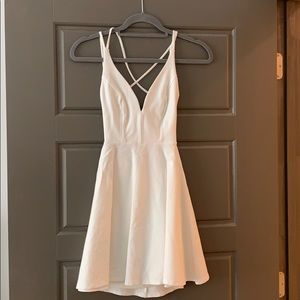 White strappy dress